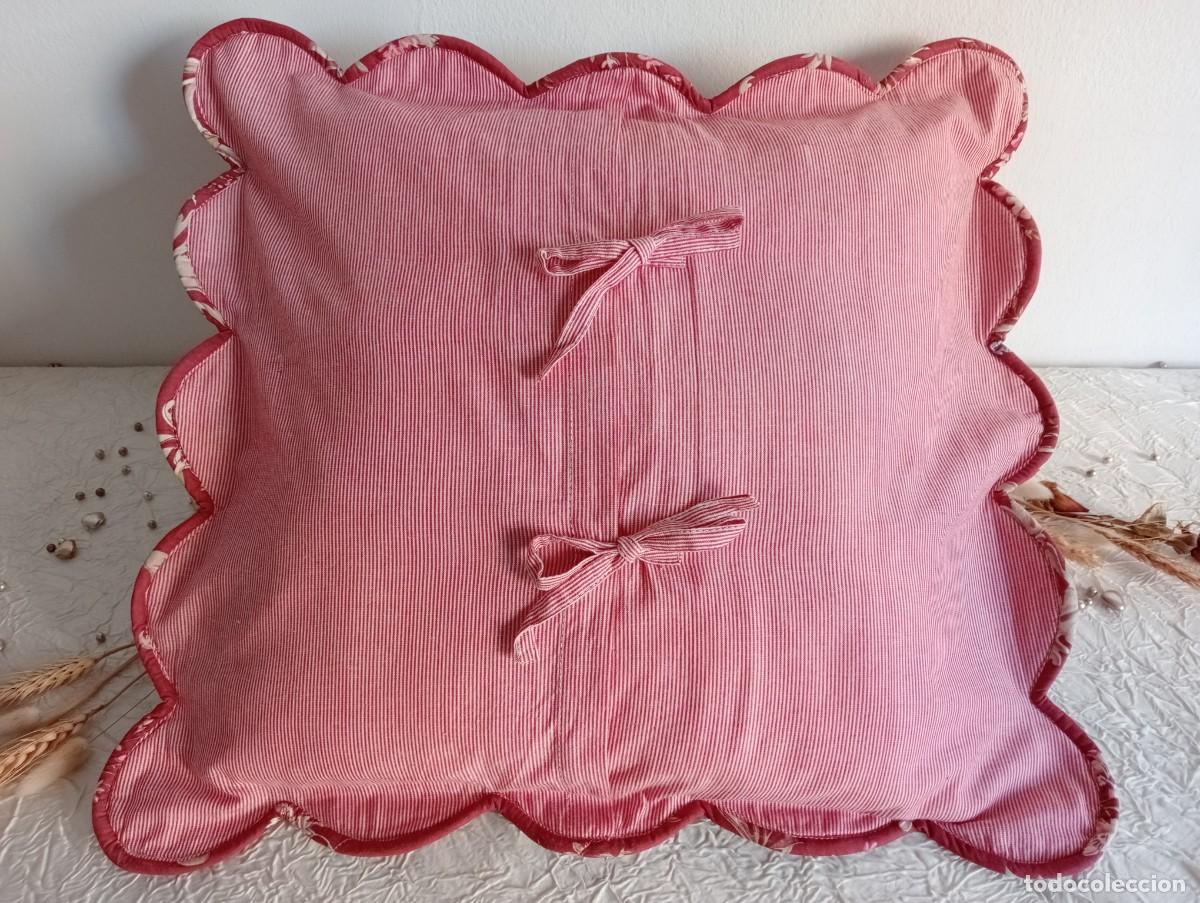 Nuevo: Funda de almohada acolchada en algod&oacute;n estampado vintage, 50x48 cm. - Foto 10