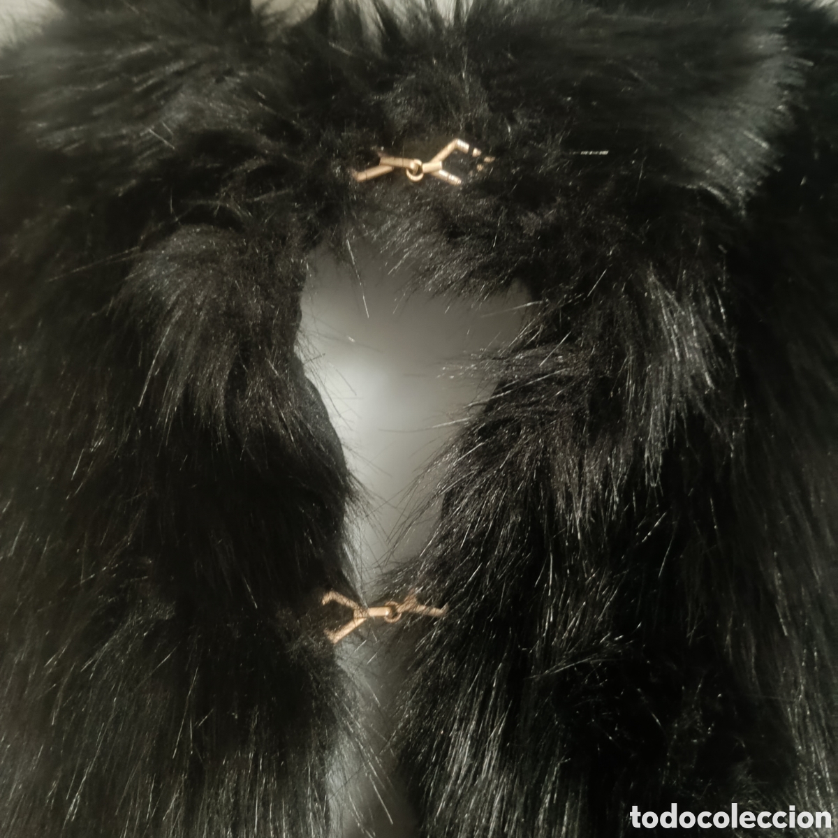 Nuevo: Chaquet&oacute;n Pelo Sint&eacute;tico Negro - Foto 7