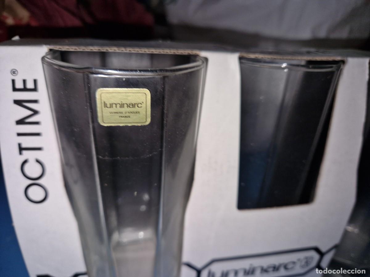 Nuevo: Lote de 3 vasos octogonales de Octime Luminarc. - Foto 2