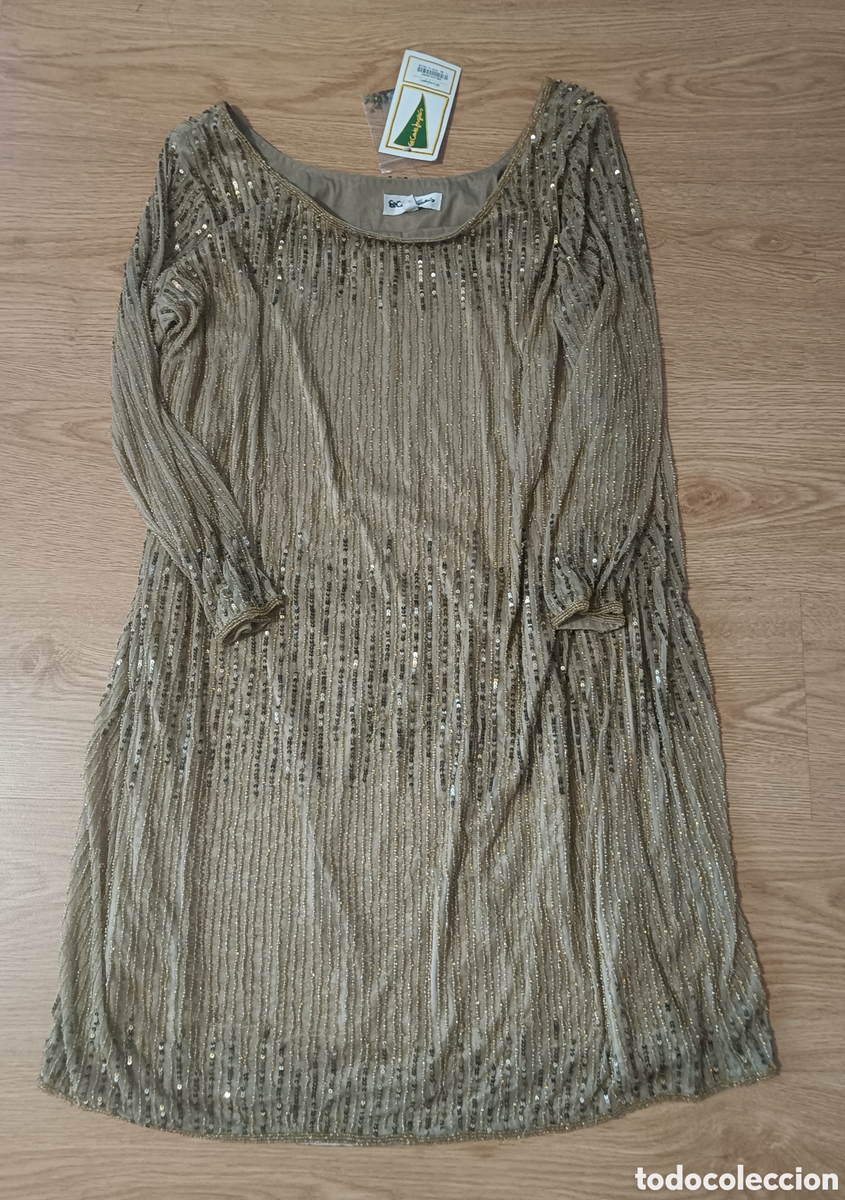 Nuevo: Vestido Dorado El Corte Ingles - Foto 5