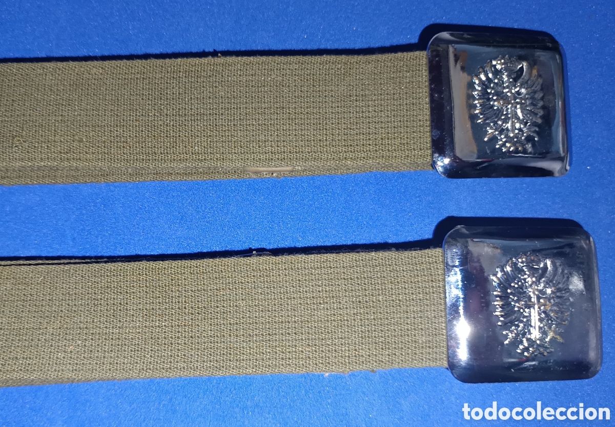 Nuevo: 2 CINTUR&Oacute;NES ANTIGUOS DEL EJERCITO DE TIERRA - Foto 2