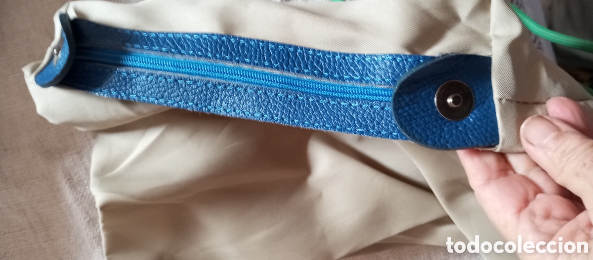 Nuevo: Bolso piel aut&egrave;ntica azul - Foto 7