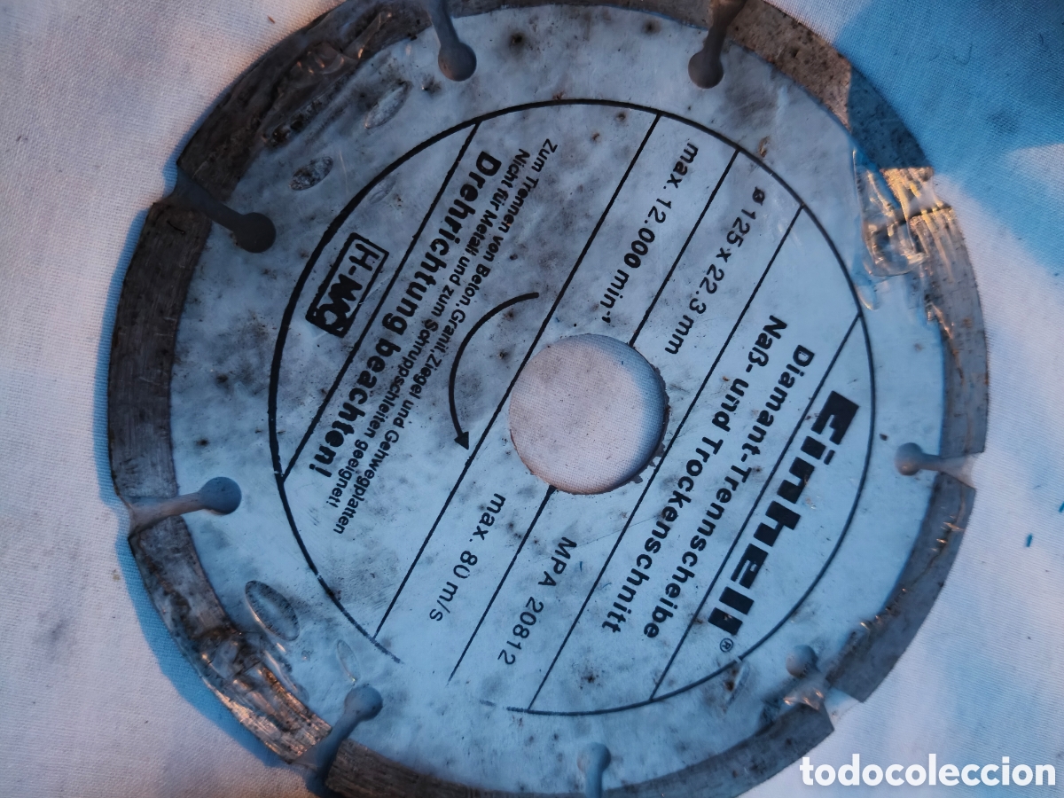 Nuevo: Lote disco diamante Einhell y disco piedra afil - Foto 2
