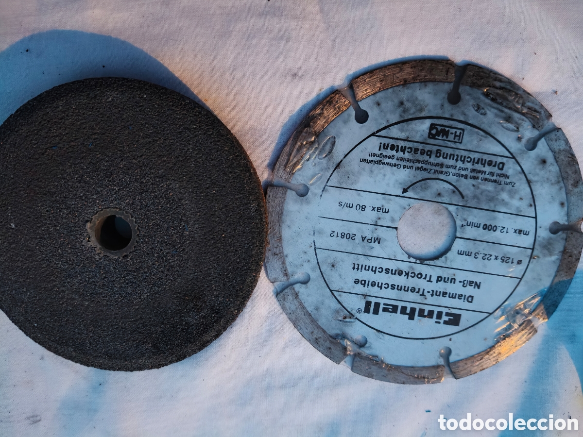 Nuevo: Lote disco diamante Einhell y disco piedra afil - Foto 1