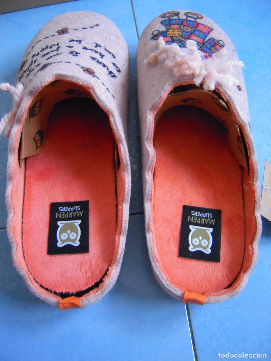 Nuevo: Zapatillas de casa rosa y multicolor talla 40 - Foto 4