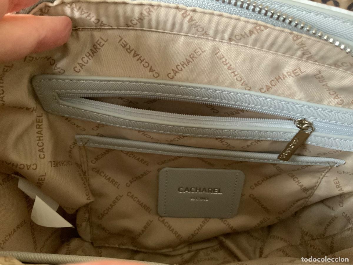 Nuevo: BOLSO CACHAREL SIN ESTRENAR GRIS Y BLANCO - Foto 6