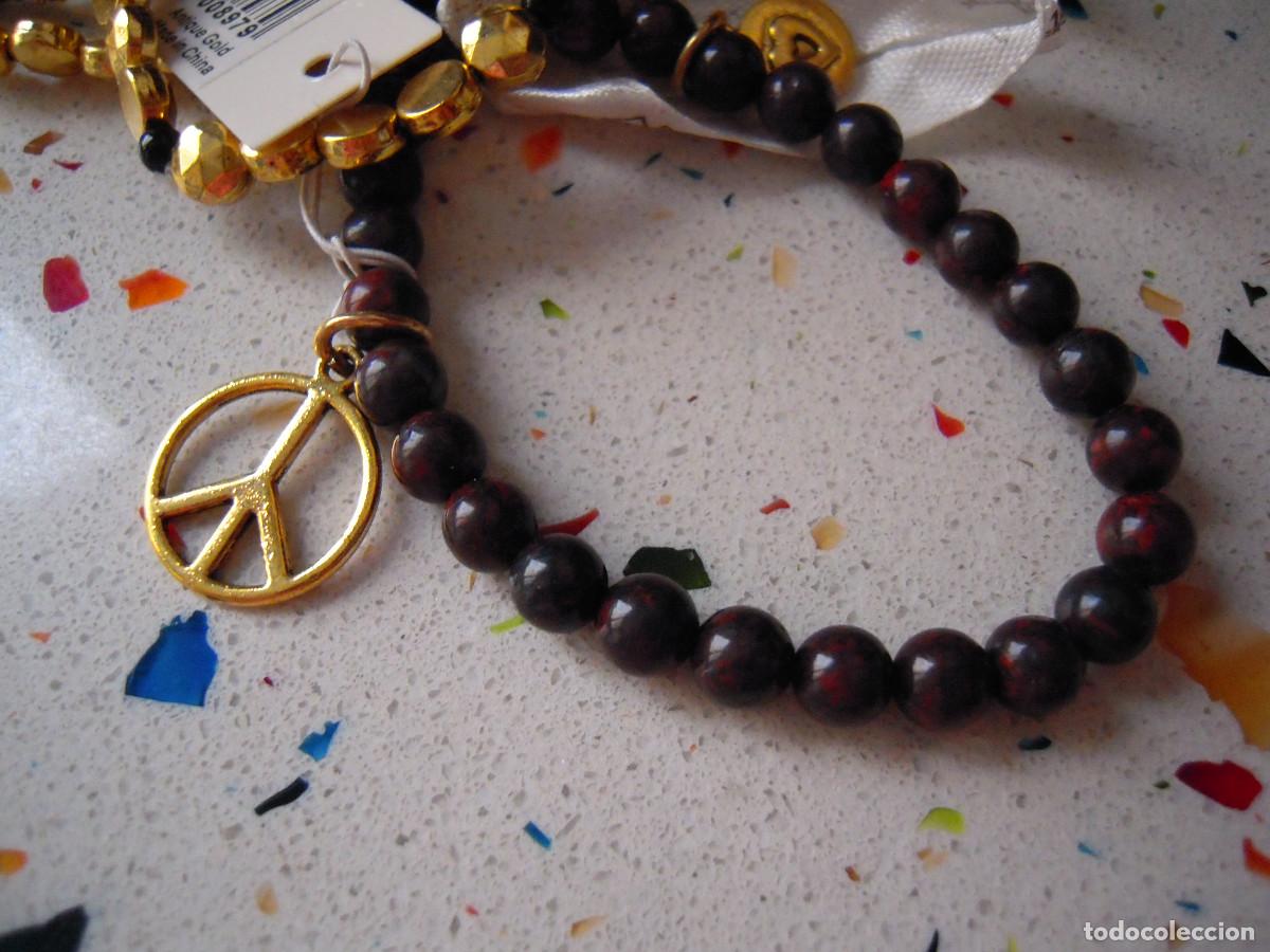 Nuevo: Conjunto cinco pulseras color oro antiguo - Foto 5