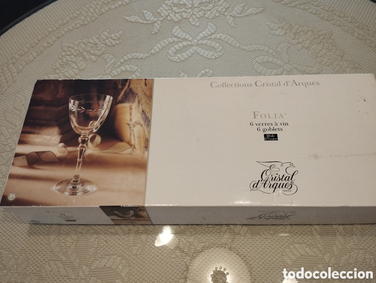 Nuevo: 6 copas de vino cristal dArques - Foto 3