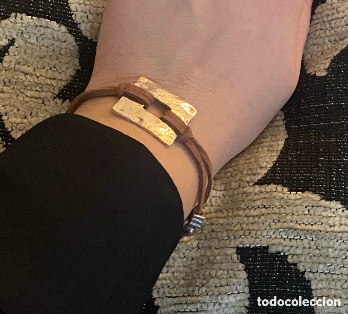 Nuevo: Original Pulsera de metal y polipiel - Foto 2