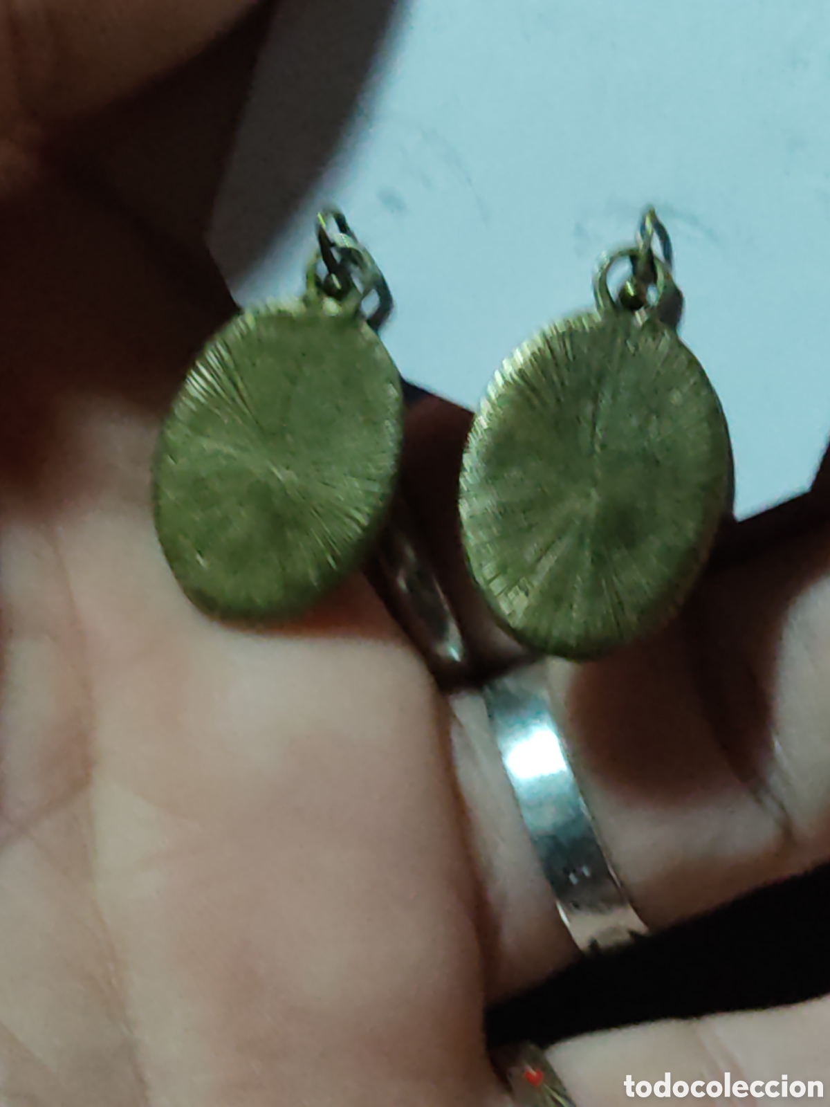 Nuevo: Pendientes g&oacute;ticos,cuervo con esmalte blanco. - Foto 5