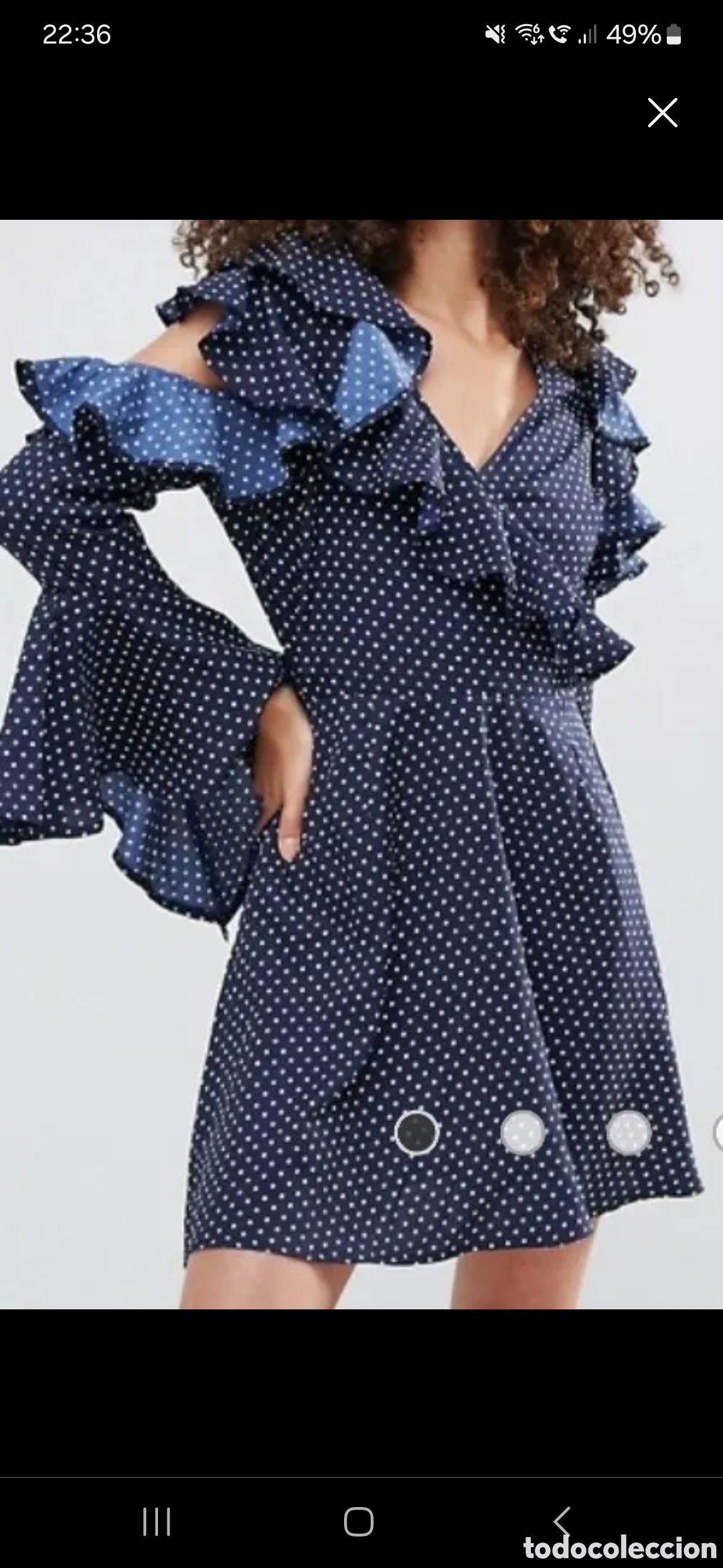 Nuevo: Vestido de lunares azul y blanco - Foto 1