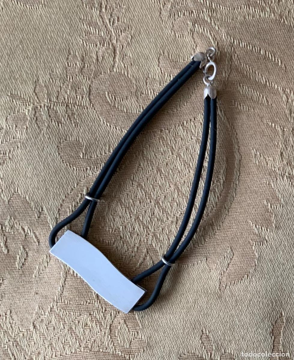 Nuevo: PULSERA PLATA DE LEY ADAS Y CAUCHO - Foto 7