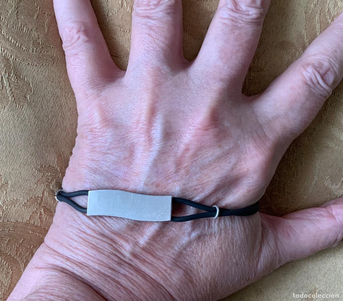 Nuevo: PULSERA PLATA DE LEY ADAS Y CAUCHO - Foto 8