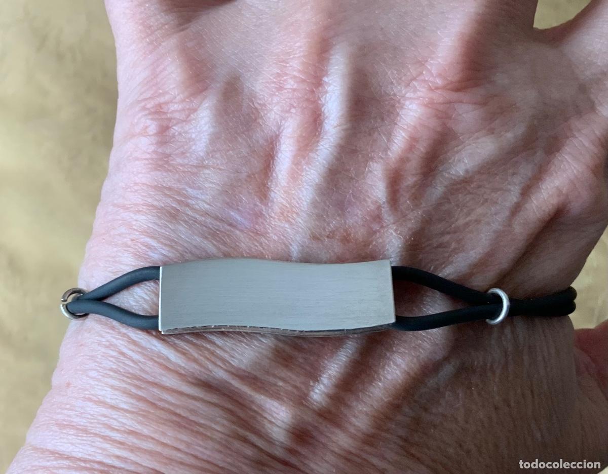 Nuevo: PULSERA PLATA DE LEY ADAS Y CAUCHO - Foto 10
