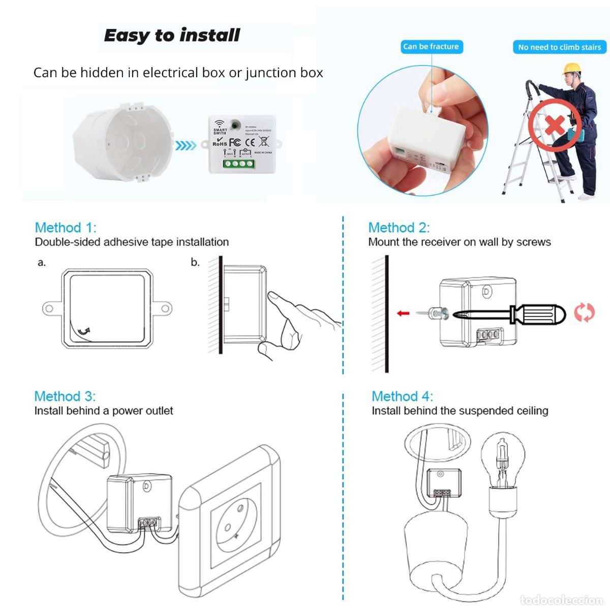 Nuevo: DieseRC Interruptor de luz inal&aacute;mbrico, interruptor de seguridad del transmisor de RF y controlador - Foto 5