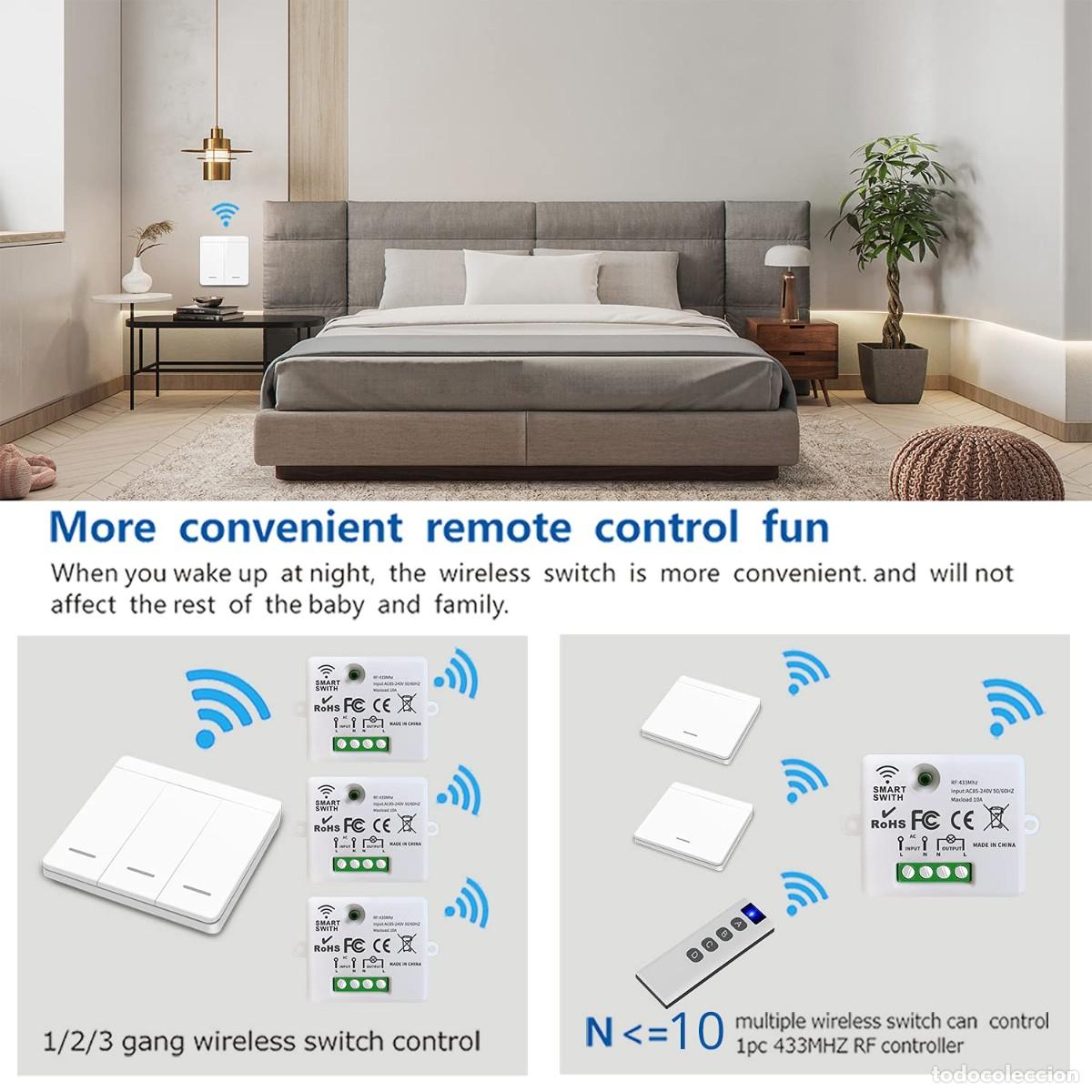 Nuevo: DieseRC Interruptor de luz inal&aacute;mbrico, interruptor de seguridad del transmisor de RF y controlador - Foto 6