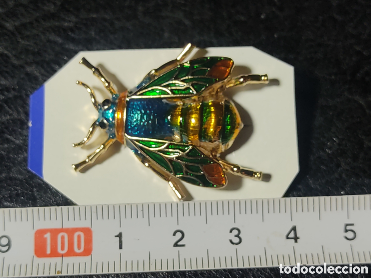 Nuevo: Broche abeja o insecto esmaltado. - Foto 2
