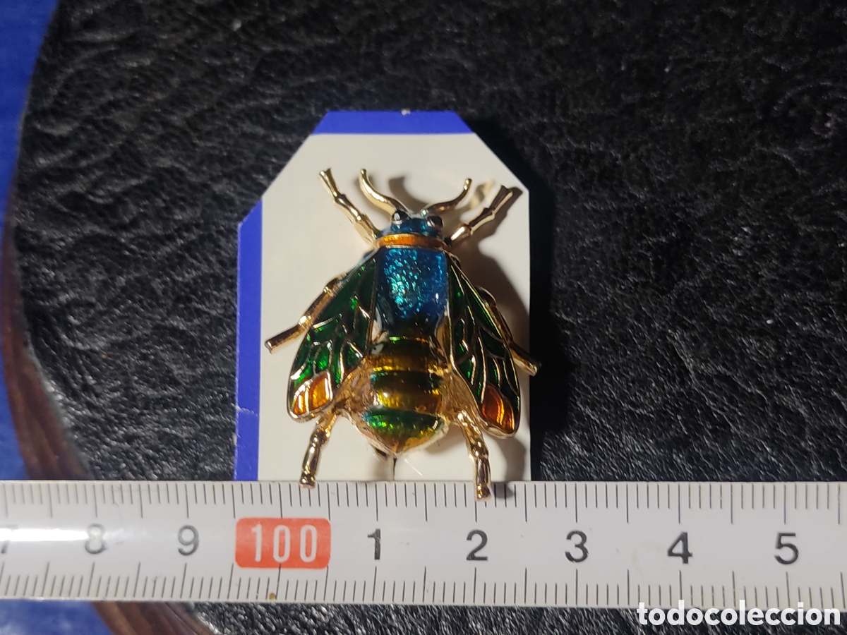 Nuevo: Broche abeja o insecto esmaltado. - Foto 3
