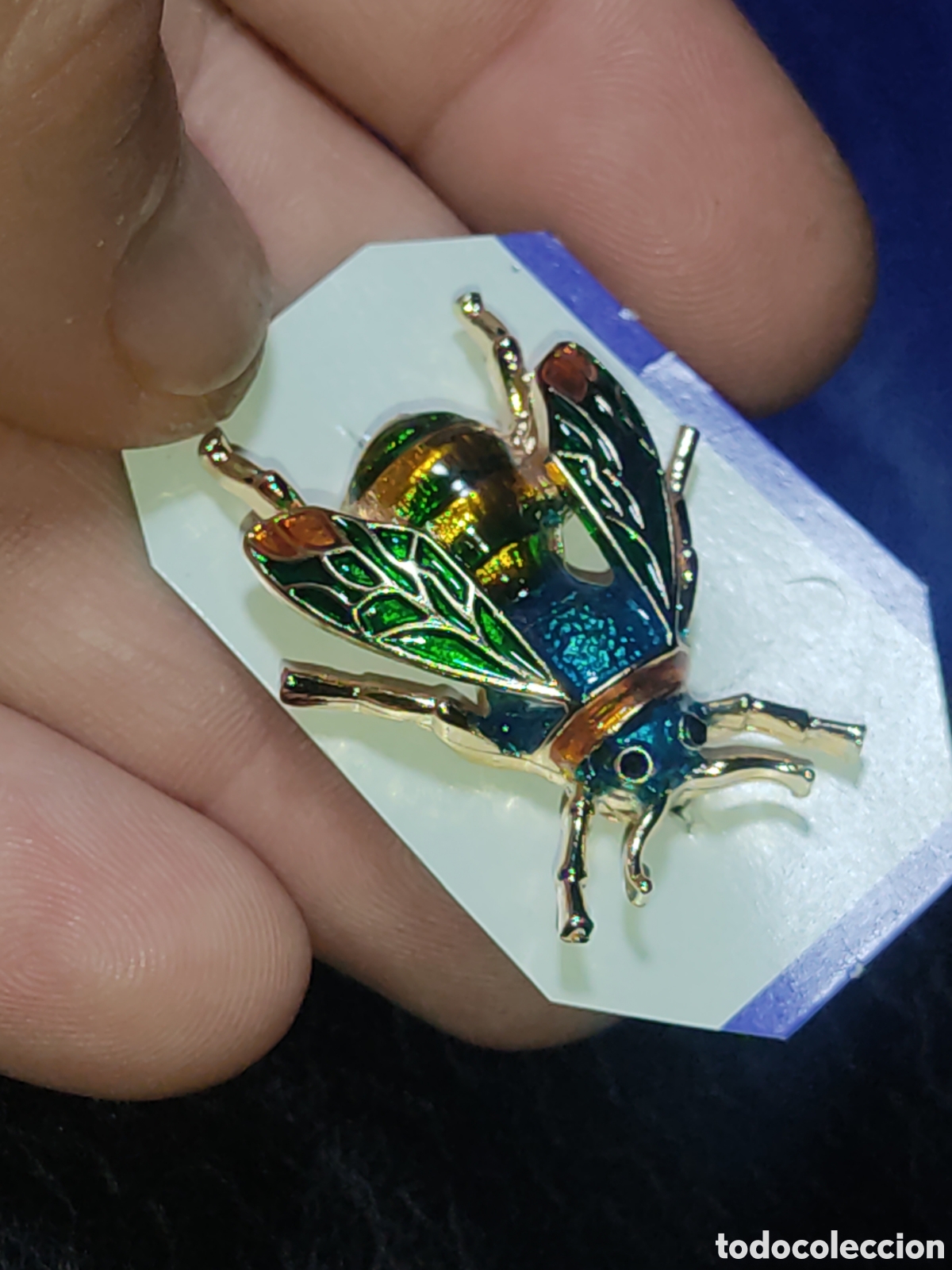Nuevo: Broche abeja o insecto esmaltado. - Foto 5