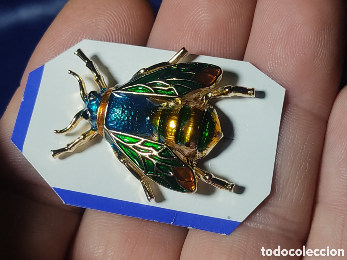 Nuevo: Broche abeja o insecto esmaltado. - Foto 1
