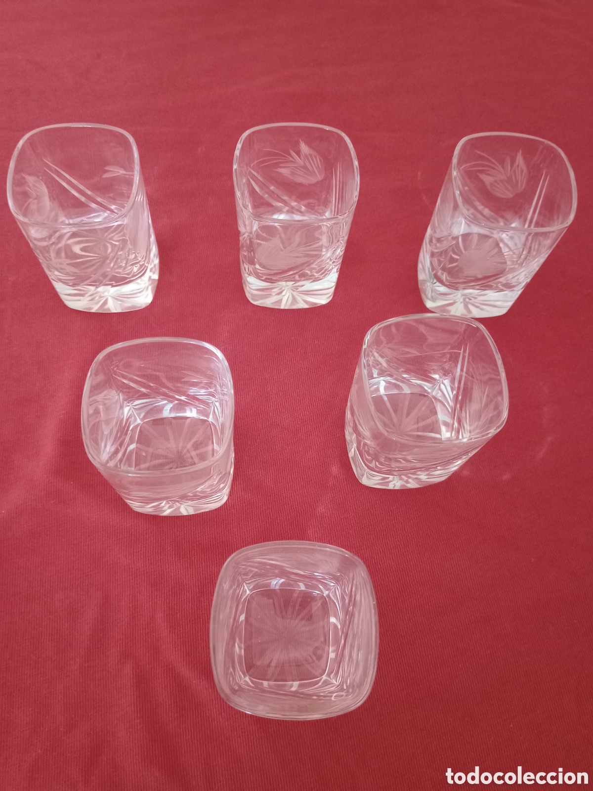 Nuevo: 6 vasos de cristal tallado para chupito - Foto 2