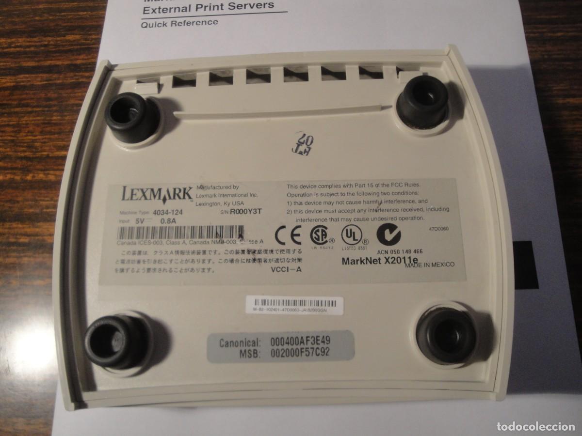 Nuevo: LexMark, Mark Net X2000. Servidor de impresi&oacute;n externo. - Foto 2