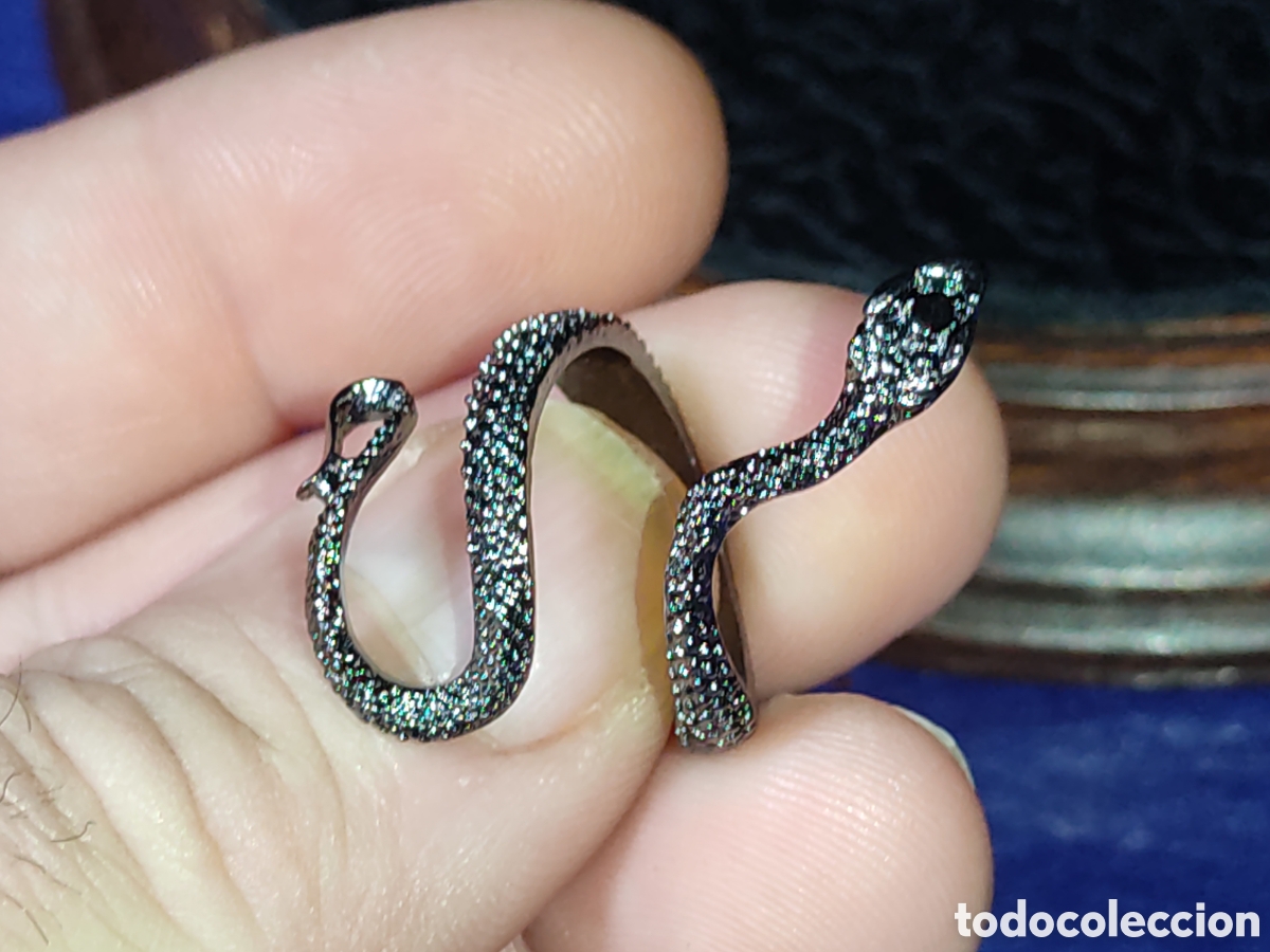 Nuevo: Anillo serpiente & cobra de bisuter&iacute;a ajustable. - Foto 5