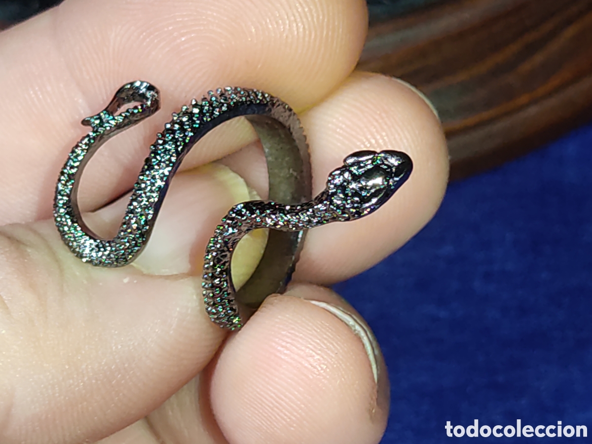 Nuevo: Anillo serpiente & cobra de bisuter&iacute;a ajustable. - Foto 6