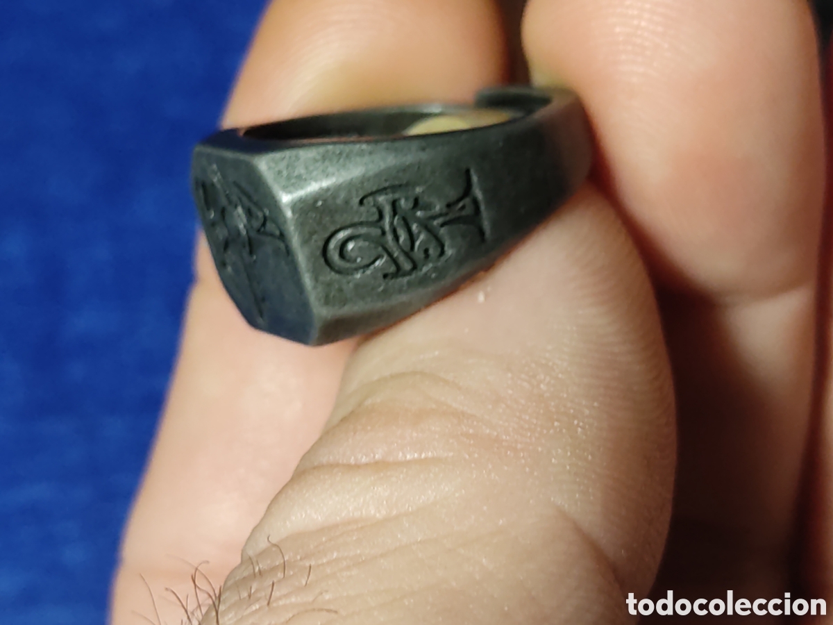 Nuevo: Anillo,sello egipcio dios Horus.Ajustable. - Foto 2
