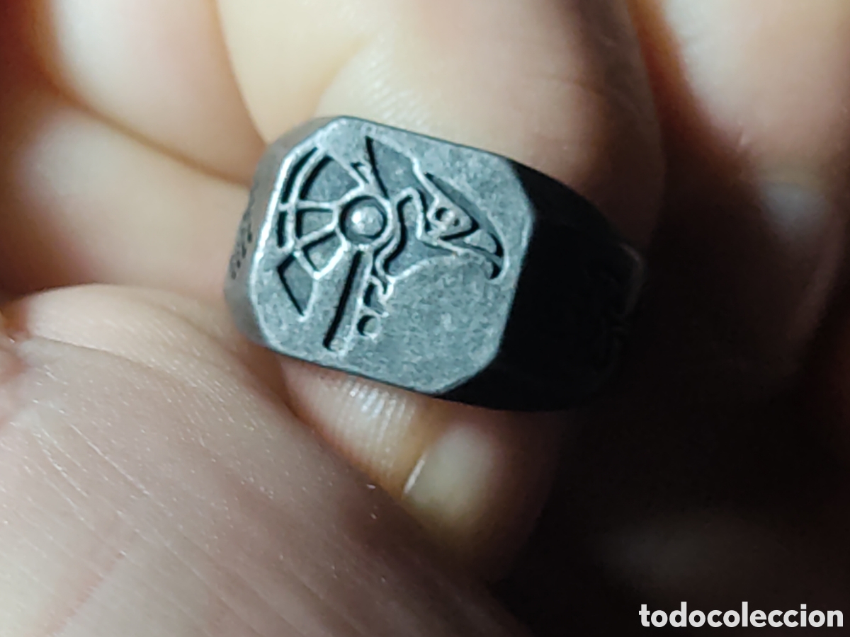 Nuevo: Anillo,sello egipcio dios Horus.Ajustable. - Foto 7