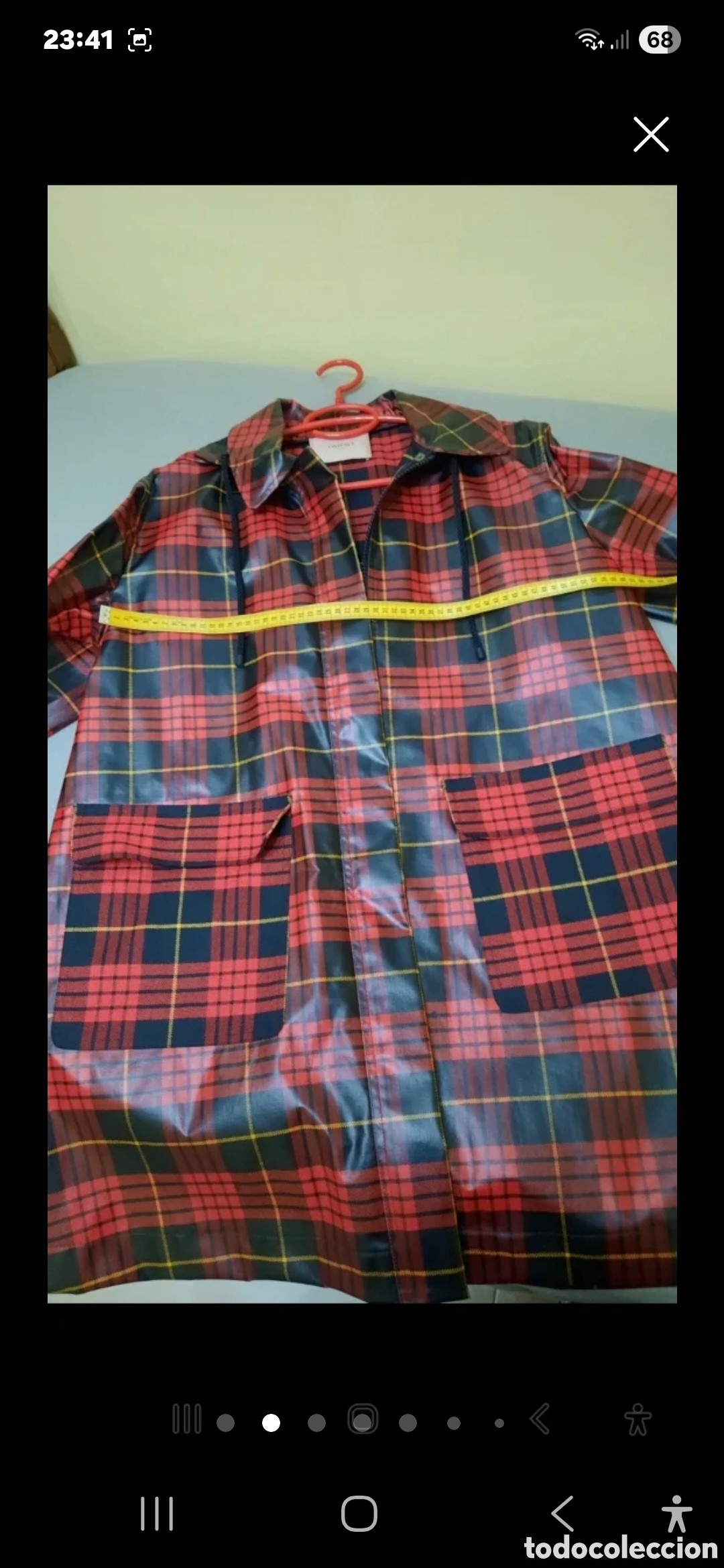 Nuevo: Gabardina Twinset Tart&aacute;n - Foto 3