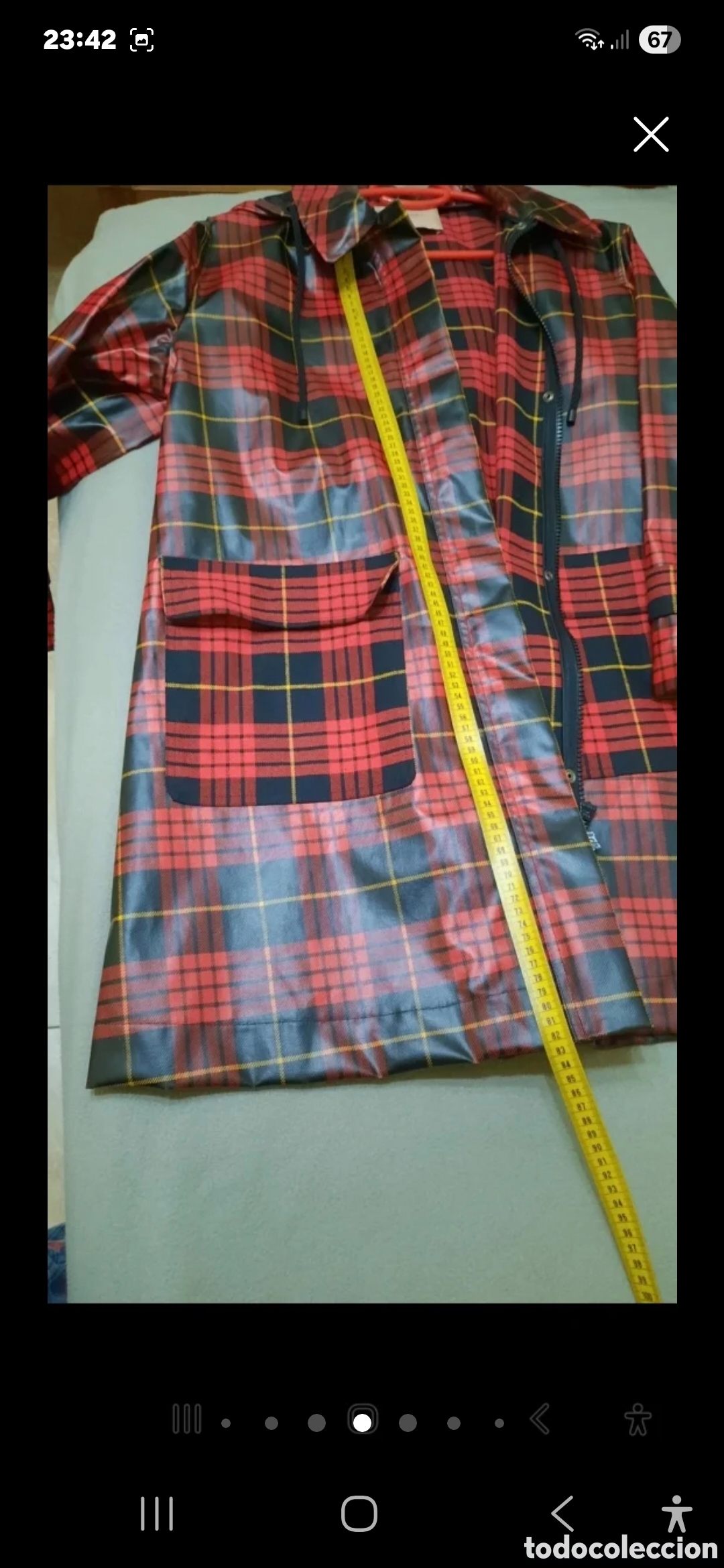 Nuevo: Gabardina Twinset Tart&aacute;n - Foto 6