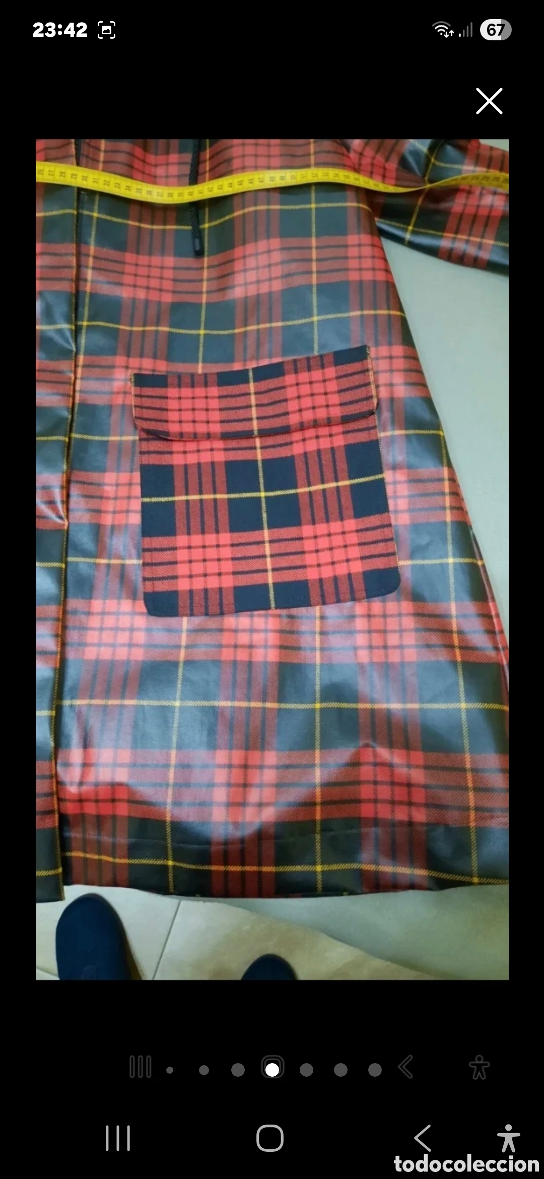 Nuevo: Gabardina Twinset Tart&aacute;n - Foto 8