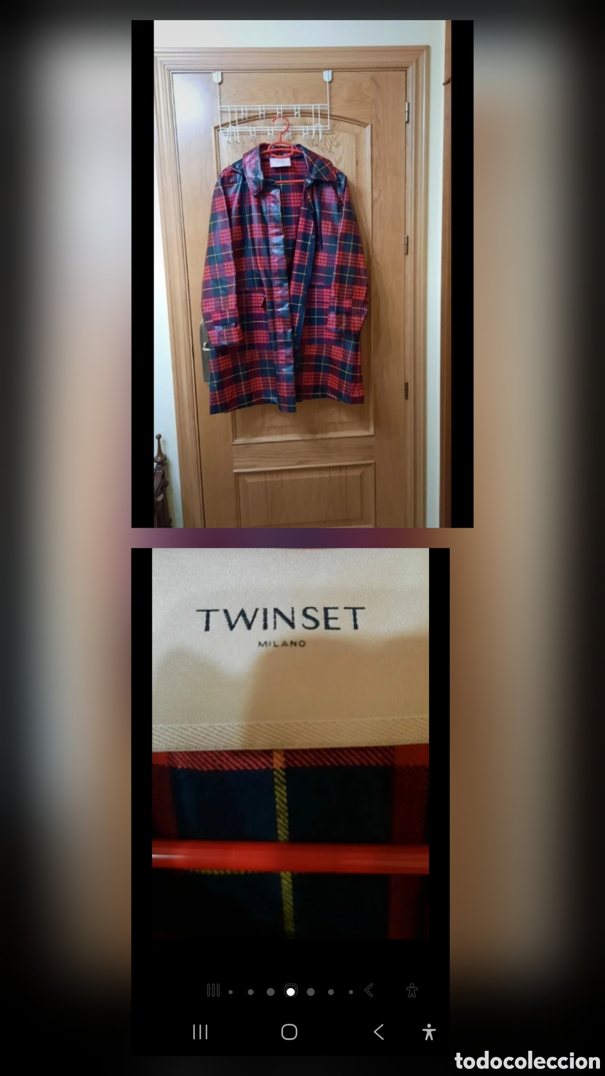 Nuevo: Gabardina Twinset Tart&aacute;n - Foto 1