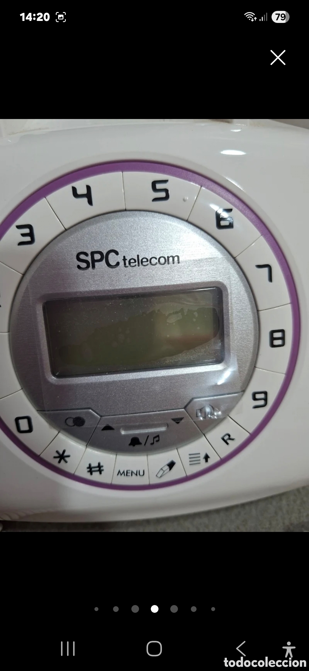 Nuevo: Tel&eacute;fono SPC telecom morado y blanco - Foto 6