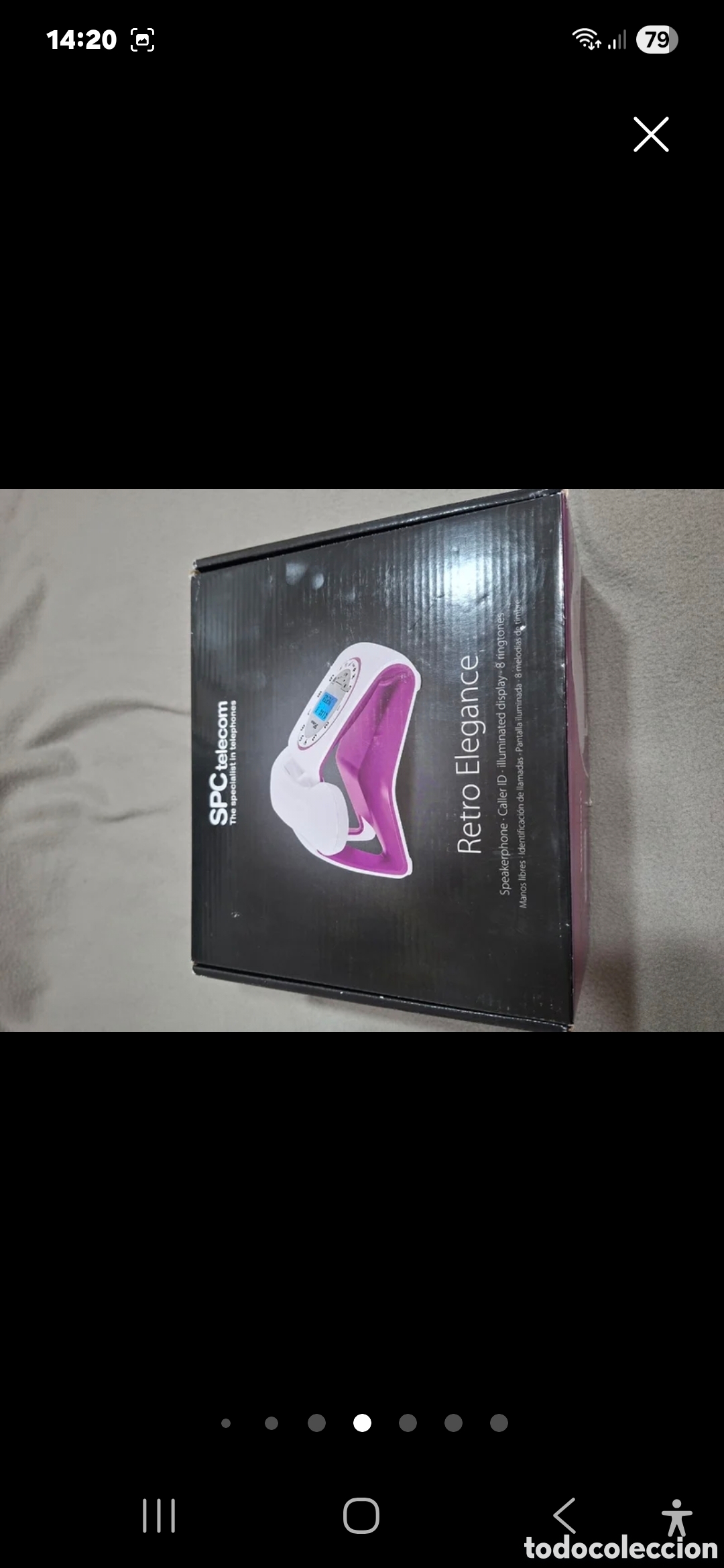 Nuevo: Tel&eacute;fono SPC telecom morado y blanco - Foto 8