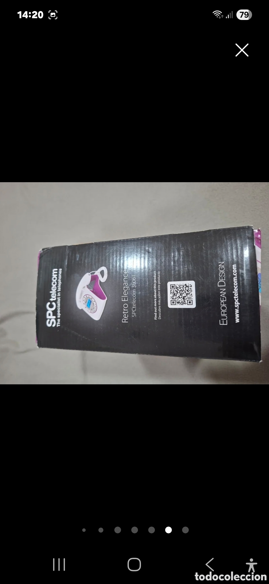 Nuevo: Tel&eacute;fono SPC telecom morado y blanco - Foto 10