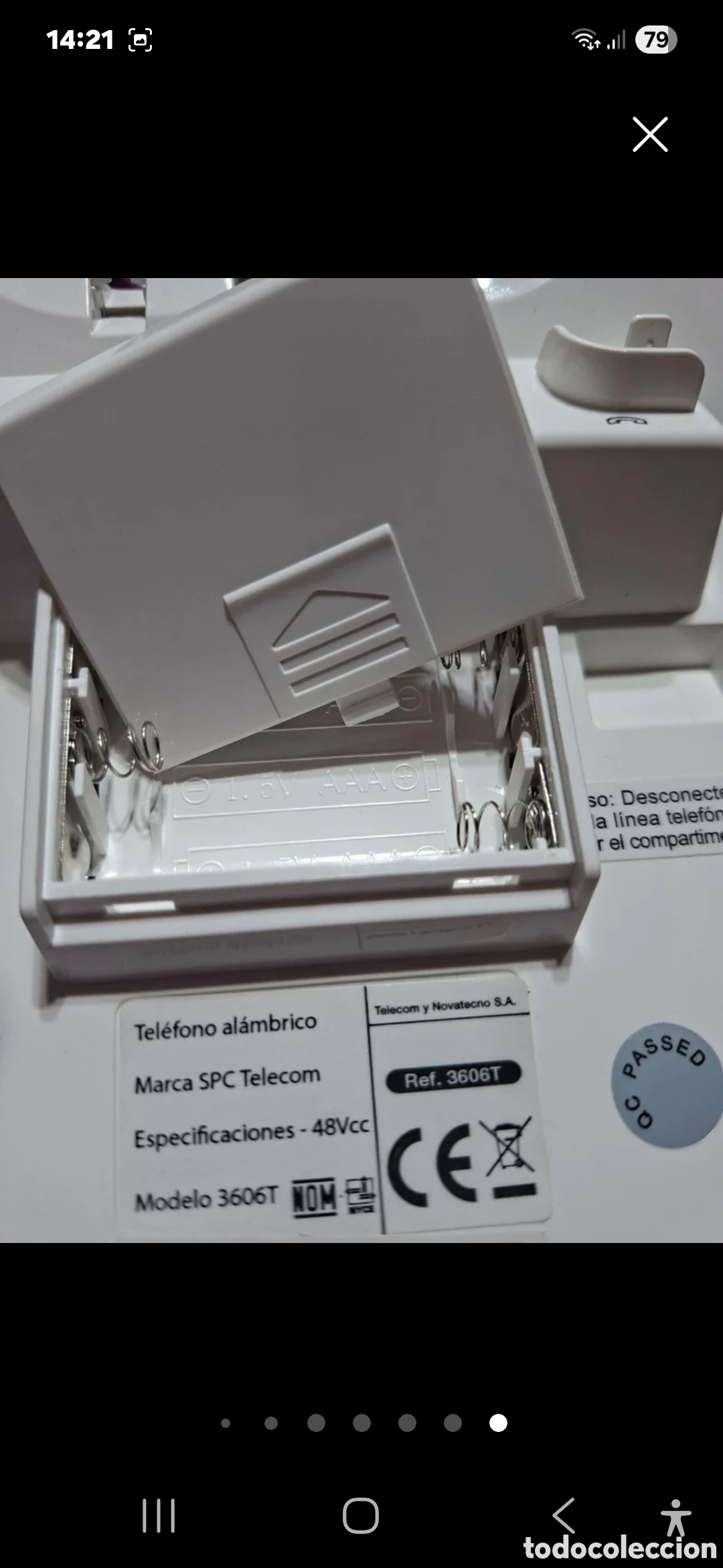Nuevo: Tel&eacute;fono SPC telecom morado y blanco - Foto 11