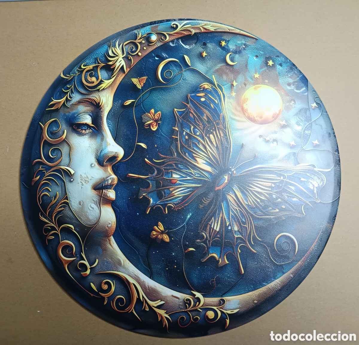 Nuevo: CARTEL MET&Aacute;LICO DE UNA LUNA - Foto 1