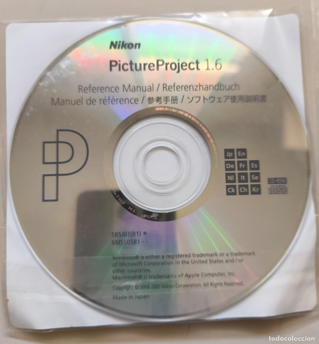 Nuevo: Software Original Nikon Picture Project 1.6 2 cds - Foto 2