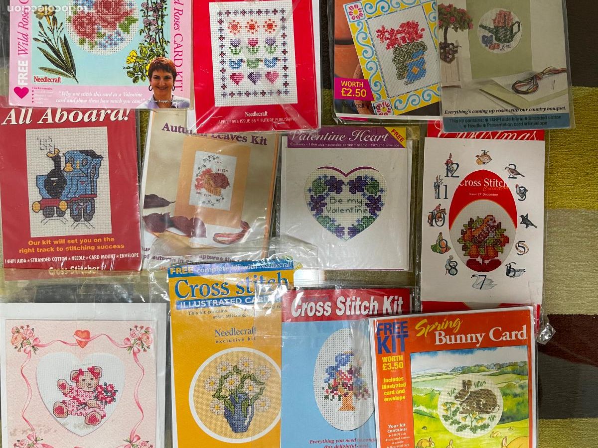 Nuevo: doce dibujos para coser en ca&ntilde;amazo, peque&ntilde;os - Foto 1