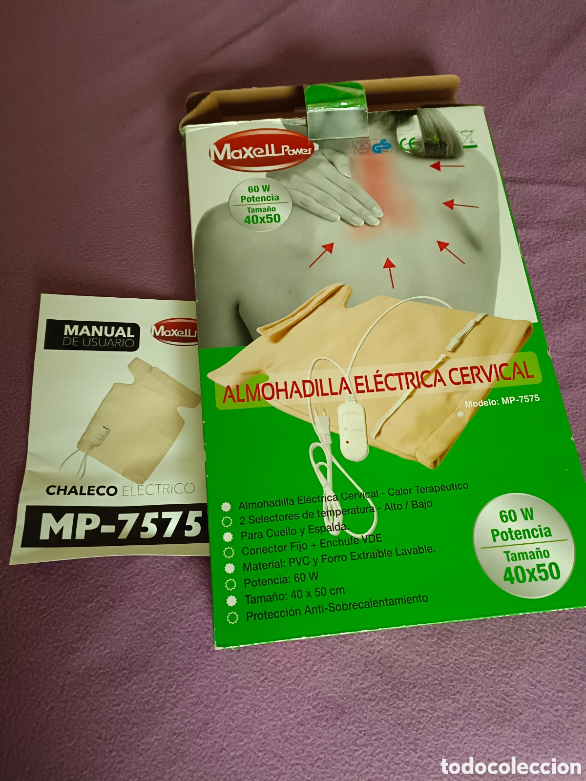 Nuevo: Almohadilla el&eacute;ctrica para la nuca - Foto 1