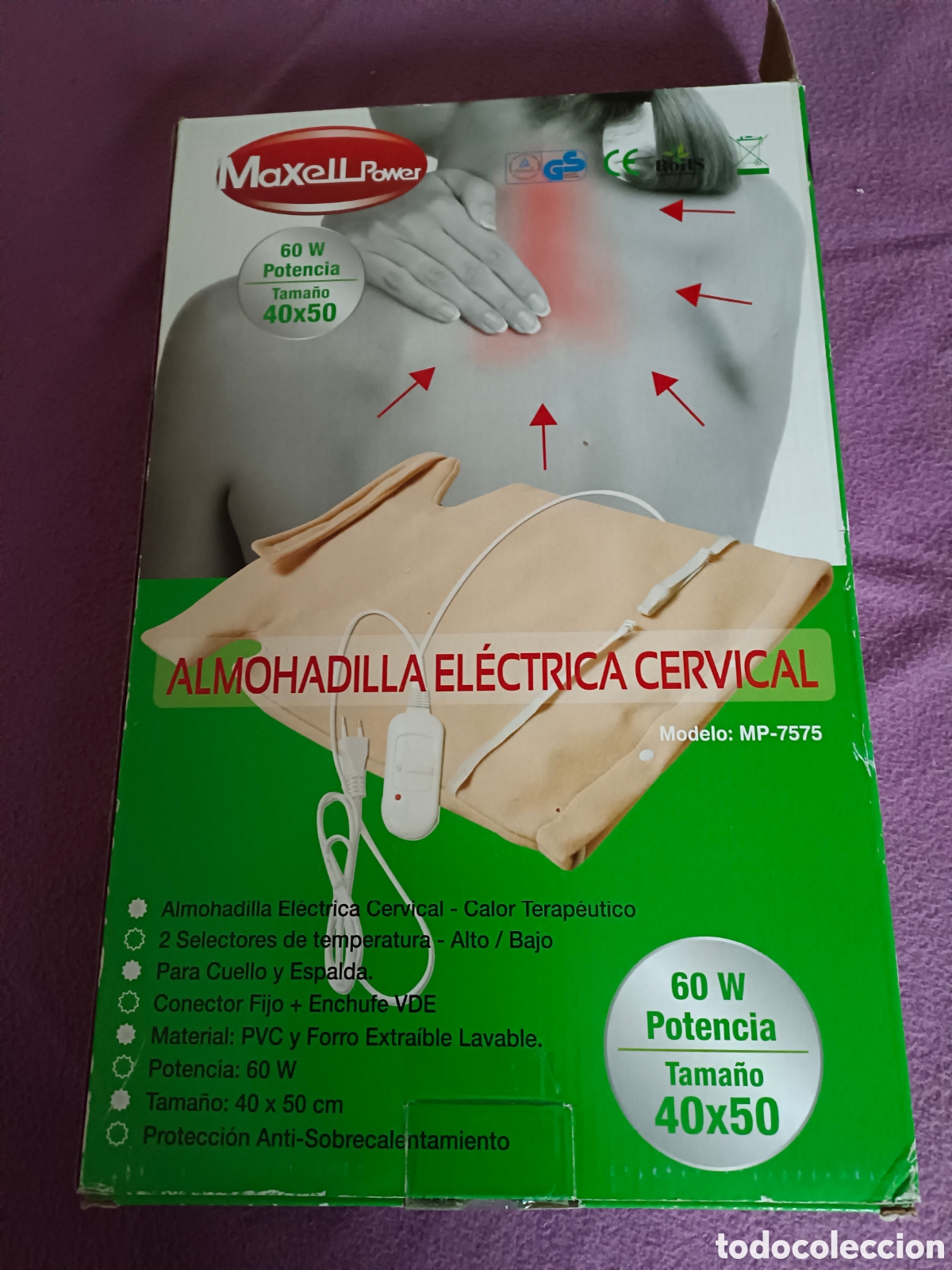 Nuevo: Almohadilla el&eacute;ctrica para la nuca - Foto 2