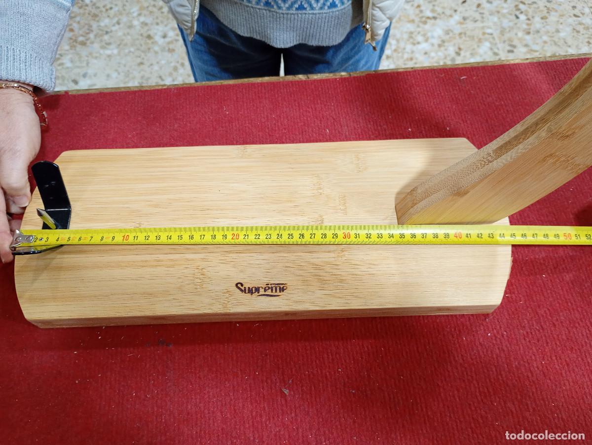 Nuevo: Jamonero nuevo madera bamb&uacute; en caja original a estrenar. - Foto 7
