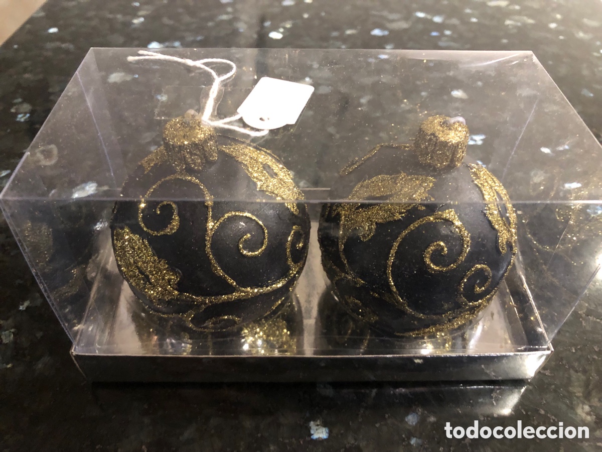 Nuevo: Caja 2 Velas Bolas de navidad - Foto 2