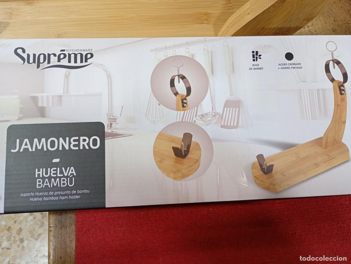 Nuevo: Jamonero nuevo madera bamb&uacute; en caja original a estrenar. - Foto 1