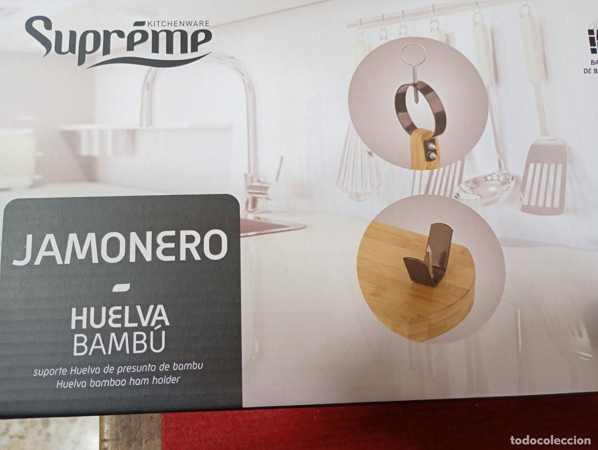 Nuevo: Jamonero nuevo madera bamb&uacute; en caja original a estrenar. - Foto 2