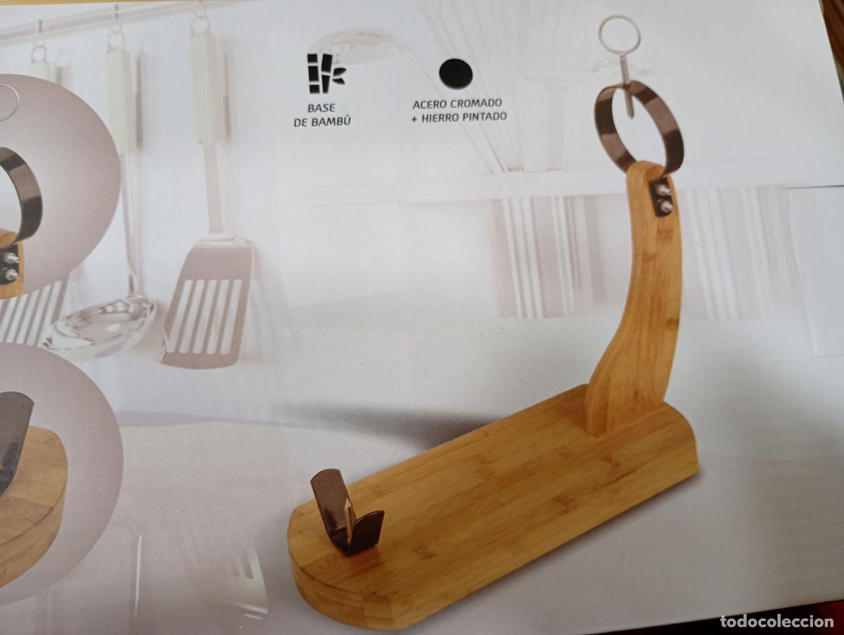 Nuevo: Jamonero nuevo madera bamb&uacute; en caja original a estrenar. - Foto 3