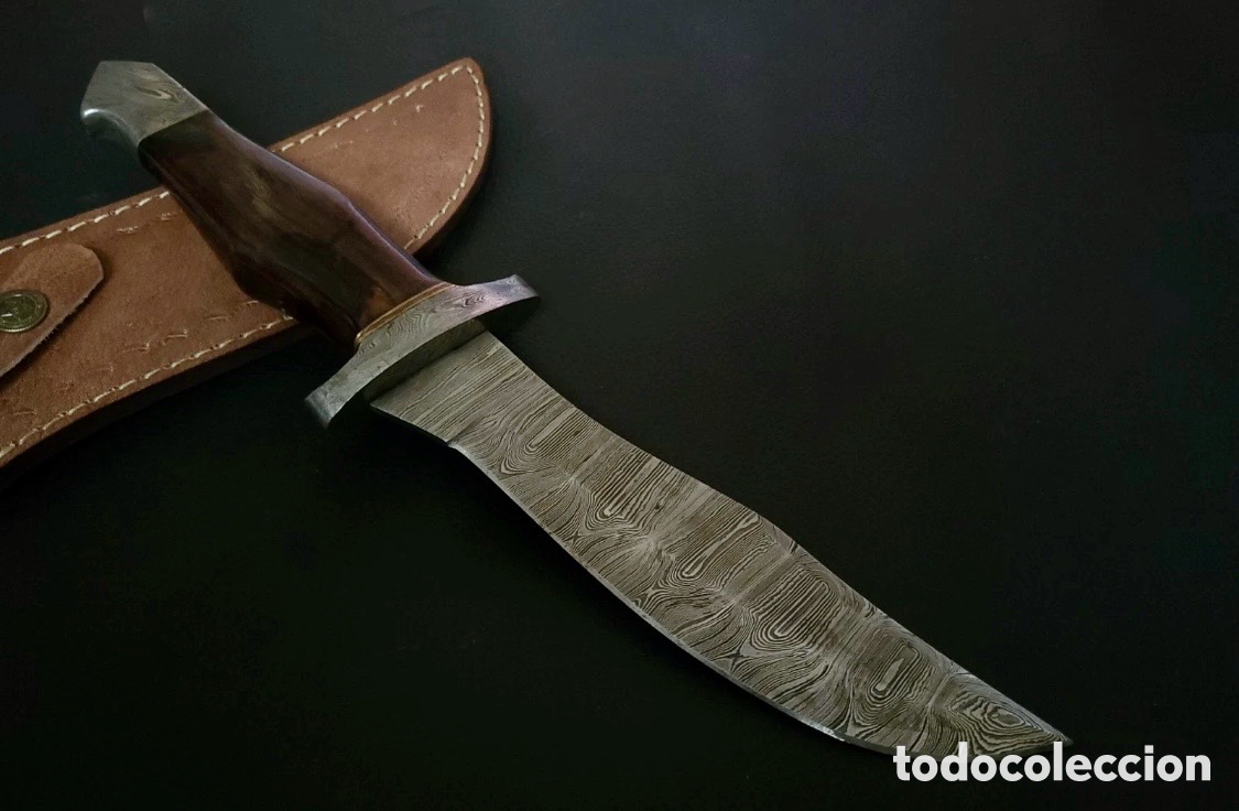 Nuevo: CUCHILLO DE CAZA DE ACERO DAMASCO - Foto 2