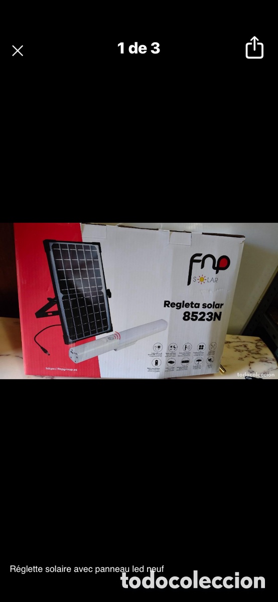 Nuevo: Luz solar con placa solar , sin usar - Foto 3